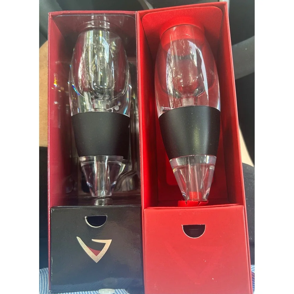 Set of 2 Vinturi Essential Red Wine Aerator V1010 New in Box Instant Decanter
